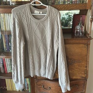 Soft Knit Light Brown/Tan Sweater Size XL Great condition
